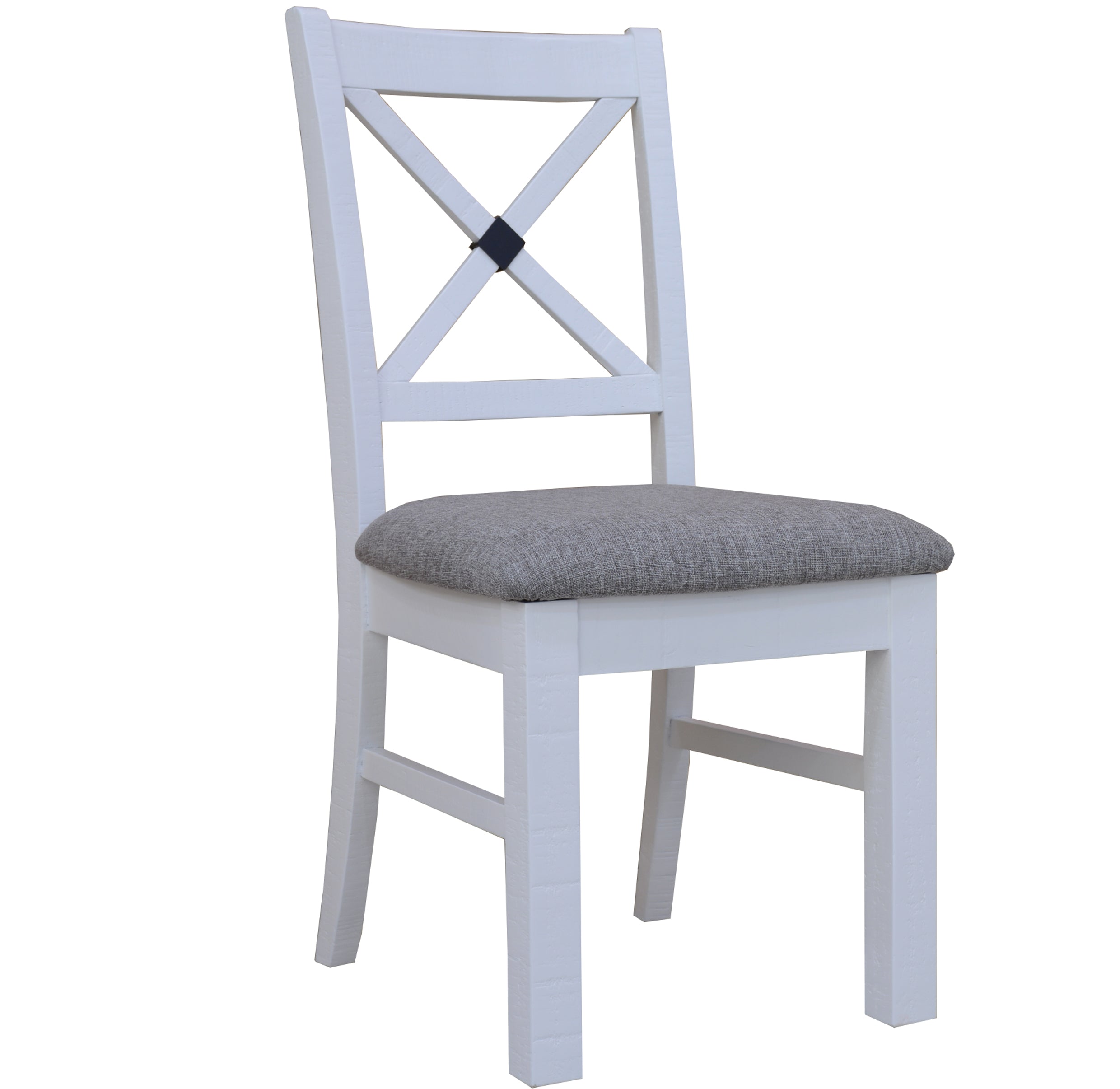 Dining Chair Set Of 2 Solid Pine Timber Wood Hampton Furniture - Grey