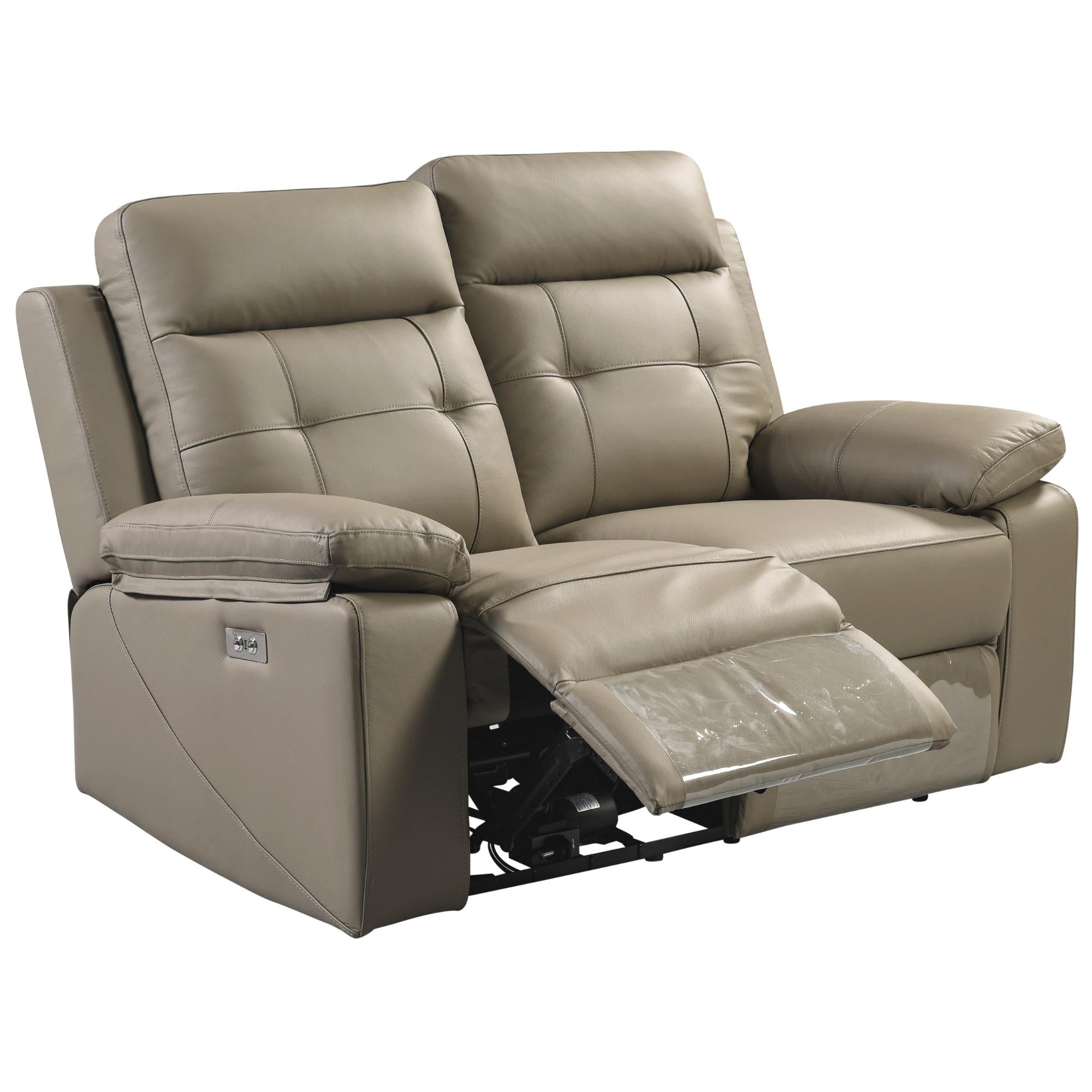 2 + 1 Seater Electric Recliner Sofa Genuine Leather Home Theater Lounge