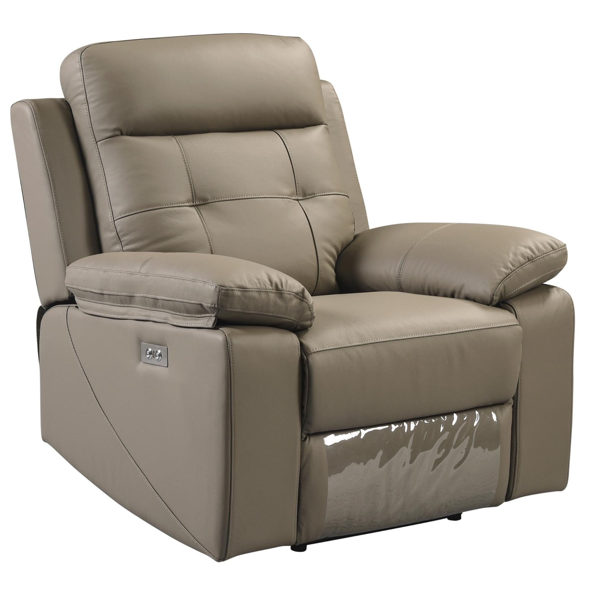 1 Seater Electric Recliner Sofa Genuine Leather Home Theater Lounge