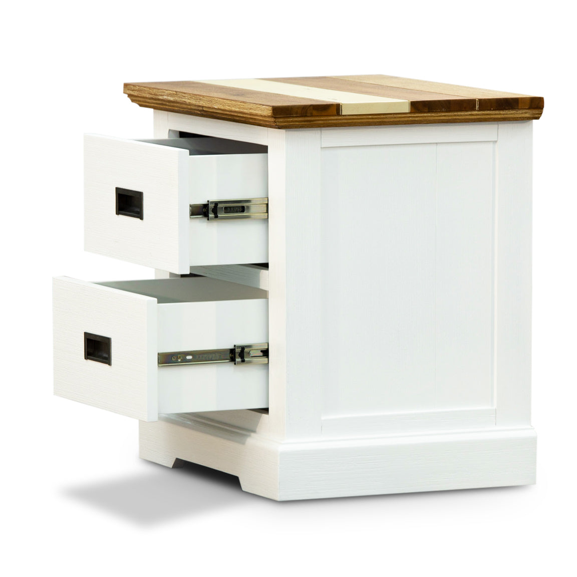 Side End Table with Shelf - Convenient Storage Solution in Multicolor