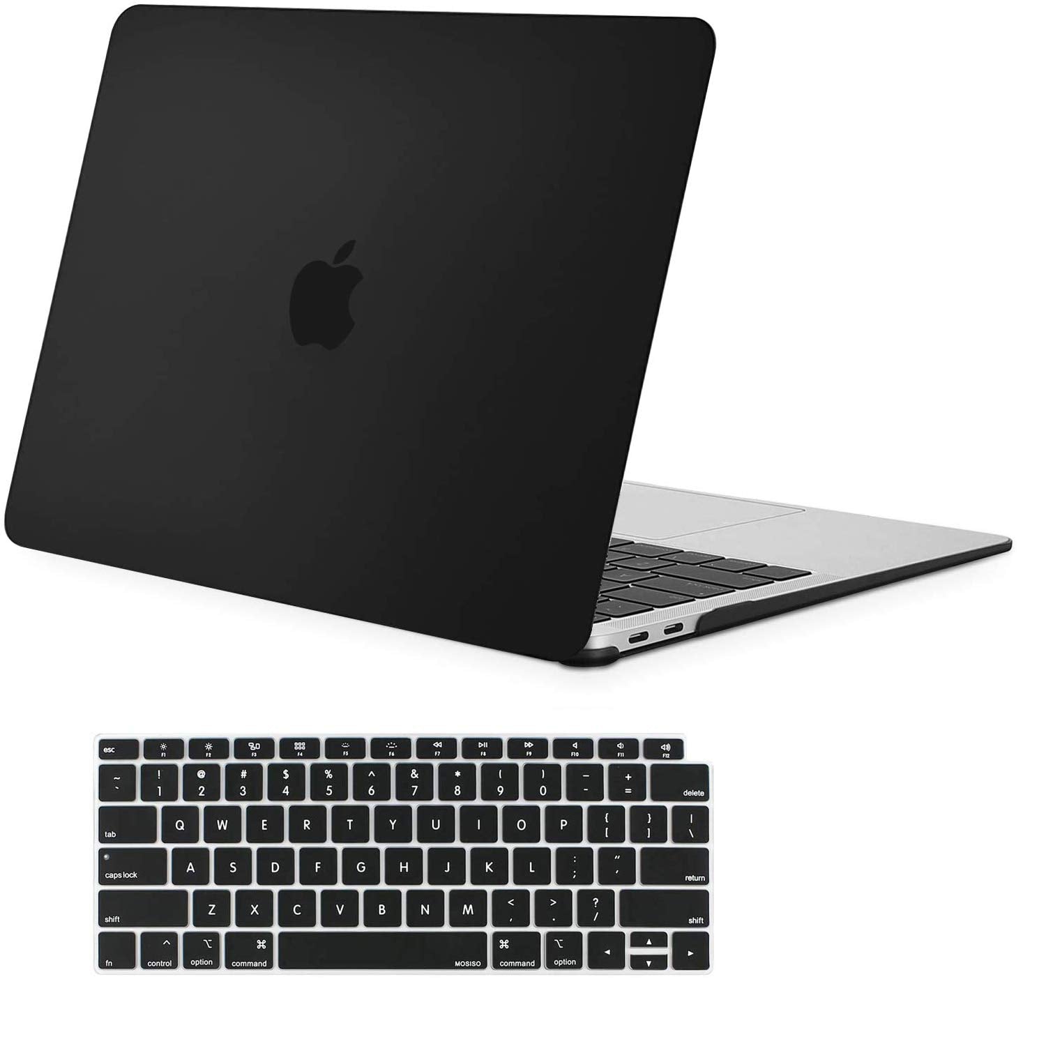 Macbook Air 13 Inch Case 2 Shell Case Keyboard Cover Black with Black colour