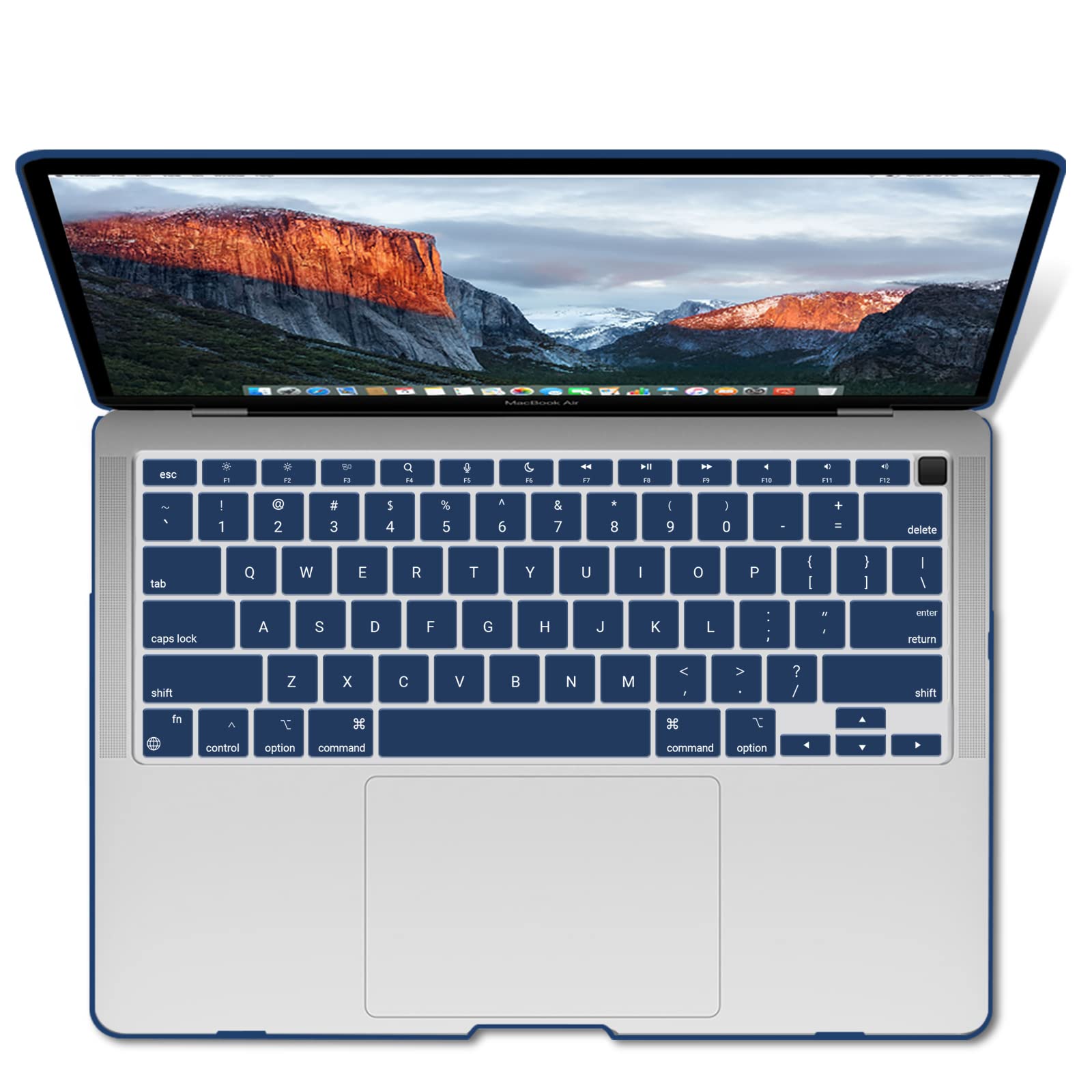 Macbook Air 13 Inch Case Shell Case Keyboard Cover Blue | Cases & Skins