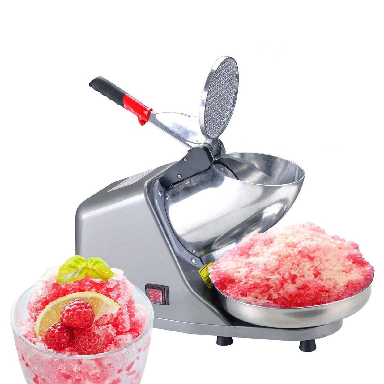 300W Electric Stainless Steel Ice Crusher & Cone Maker | Shaver Blade