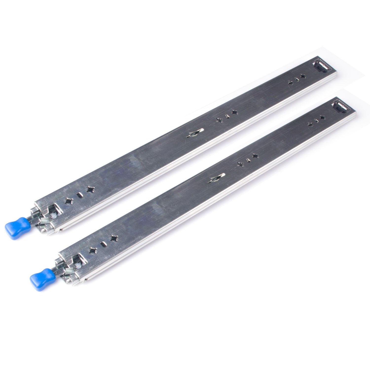 22In Pair 150Kg Heavy Duty Drawer Slides Rails Runners Locking Ball