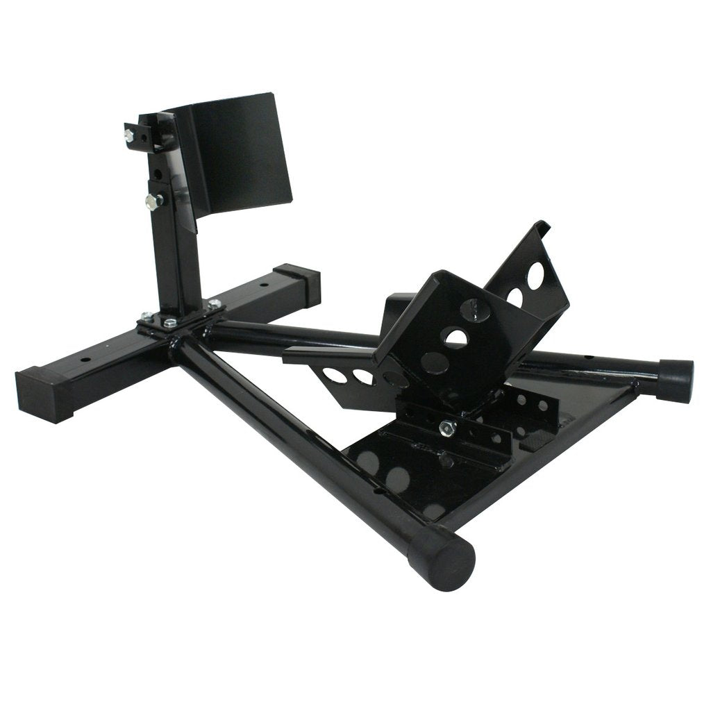 Motorcycle Motorbike Wheel Chock Lift Stand Self Locking Clamp | Bicycle Stands & Storage