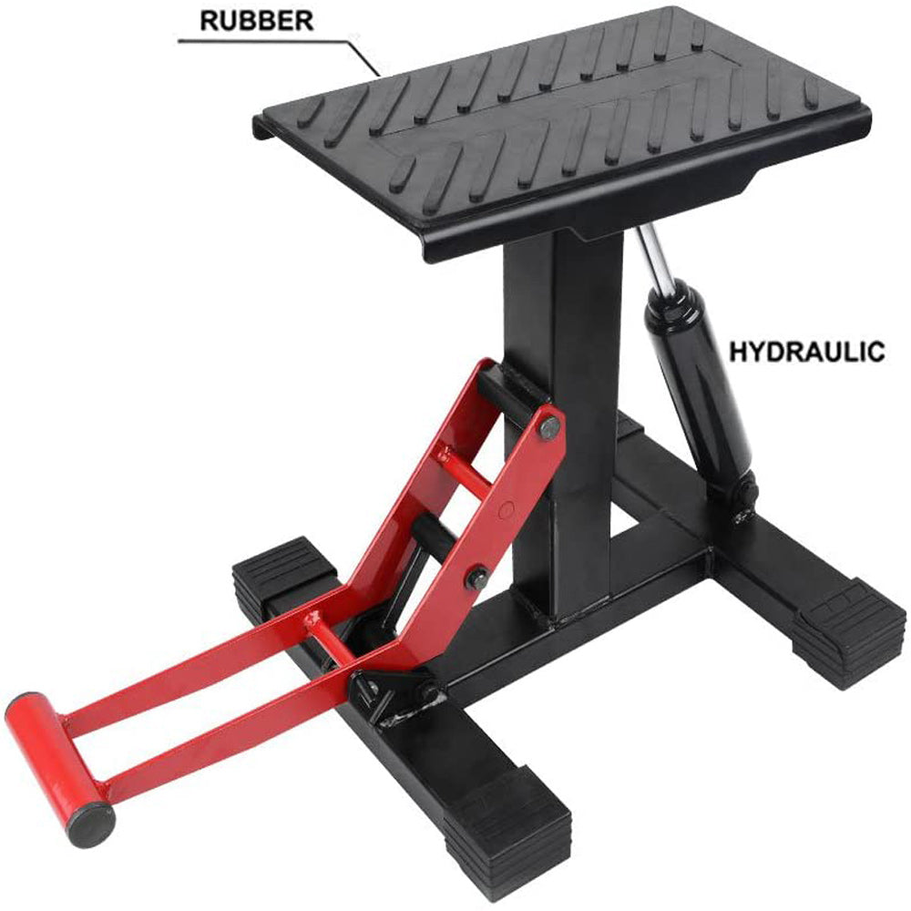 Motorcycle Jack Dirt Bike Stand Adjustable Lift Hoist Table Height Lifting Stand, Bicycle Stands & Storage - photo 7