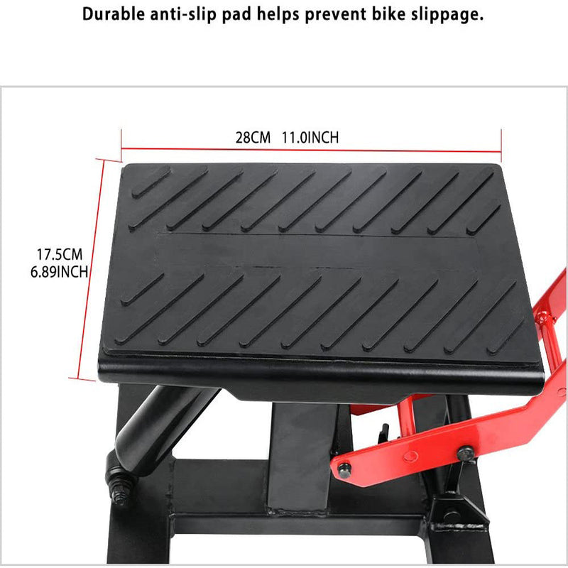 Motorcycle Jack Dirt Bike Stand Adjustable Lift Hoist Table
