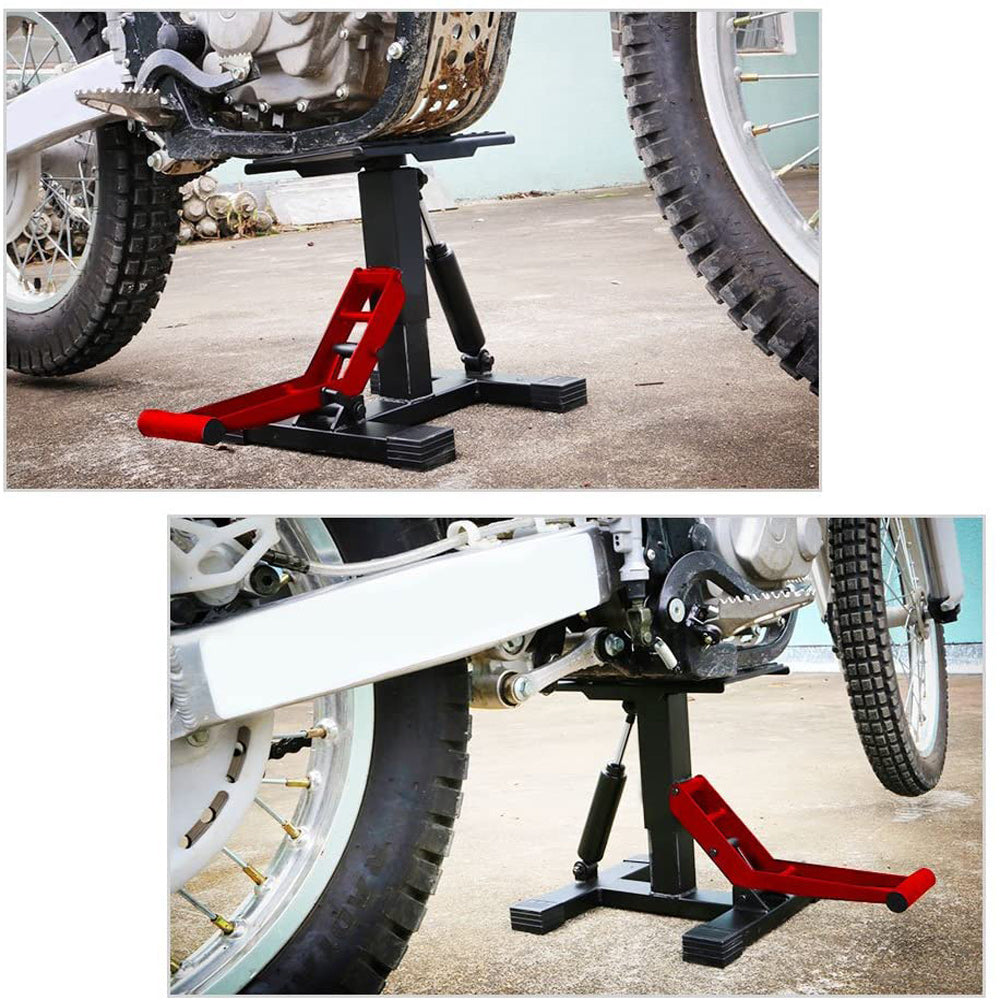 Bicycle Stands & Storage - Motorcycle Jack Dirt Bike Stand Adjustable Lift Hoist Table Height Lifting Stand