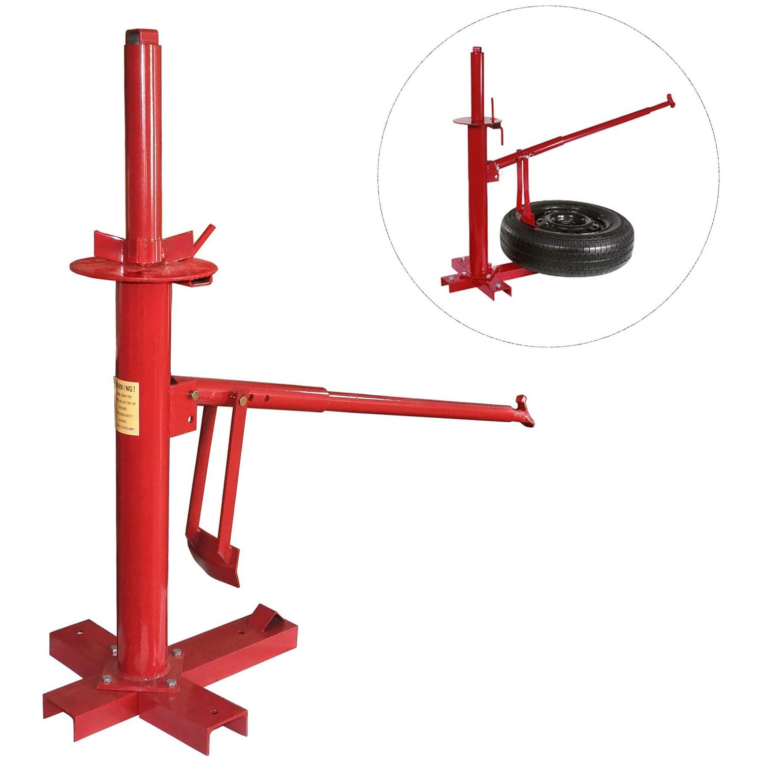 Manual Portable Hand Tyre Changer Bead Breaker Tool Mounting Home Shop Auto with Automotive Repair & Special - photo 8