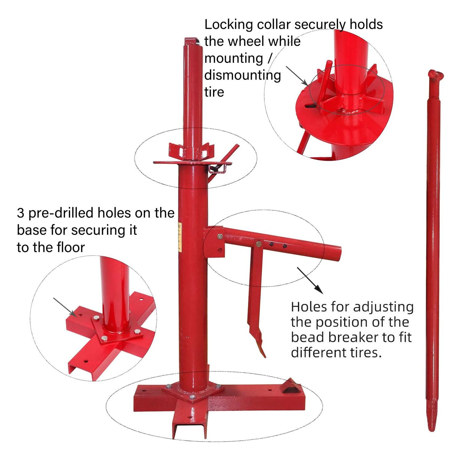 Automotive Repair & Speciality Tools - Manual Portable Hand Tyre Changer Bead Breaker Tool Mounting Home Shop Auto