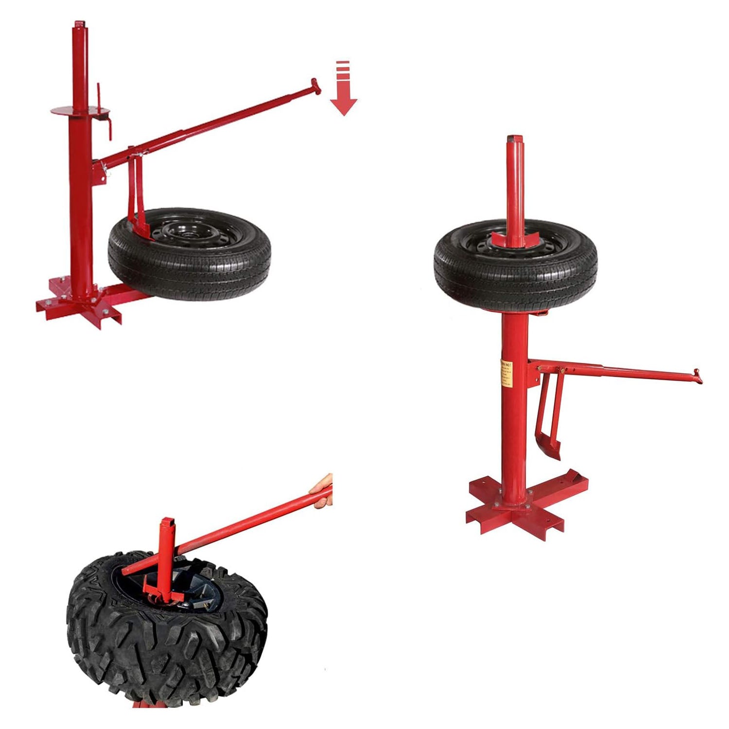 Manual Portable Hand Tyre Changer Bead Breaker Tool Mounting Home Shop Auto, Automotive Repair & Speciality Tools
