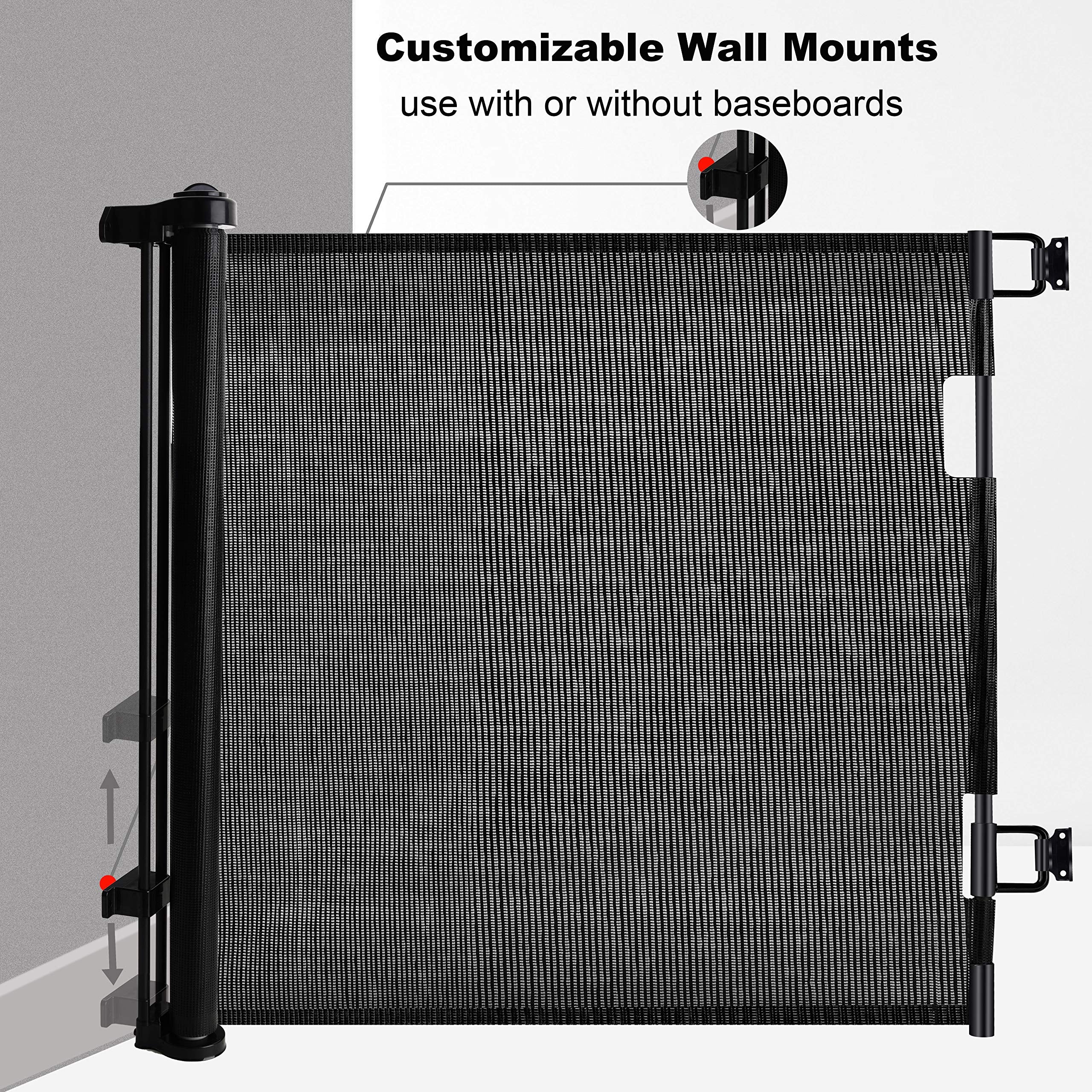 SafeGuard 1.5M Retractable Pet Gate for Indoor-Outdoor Security