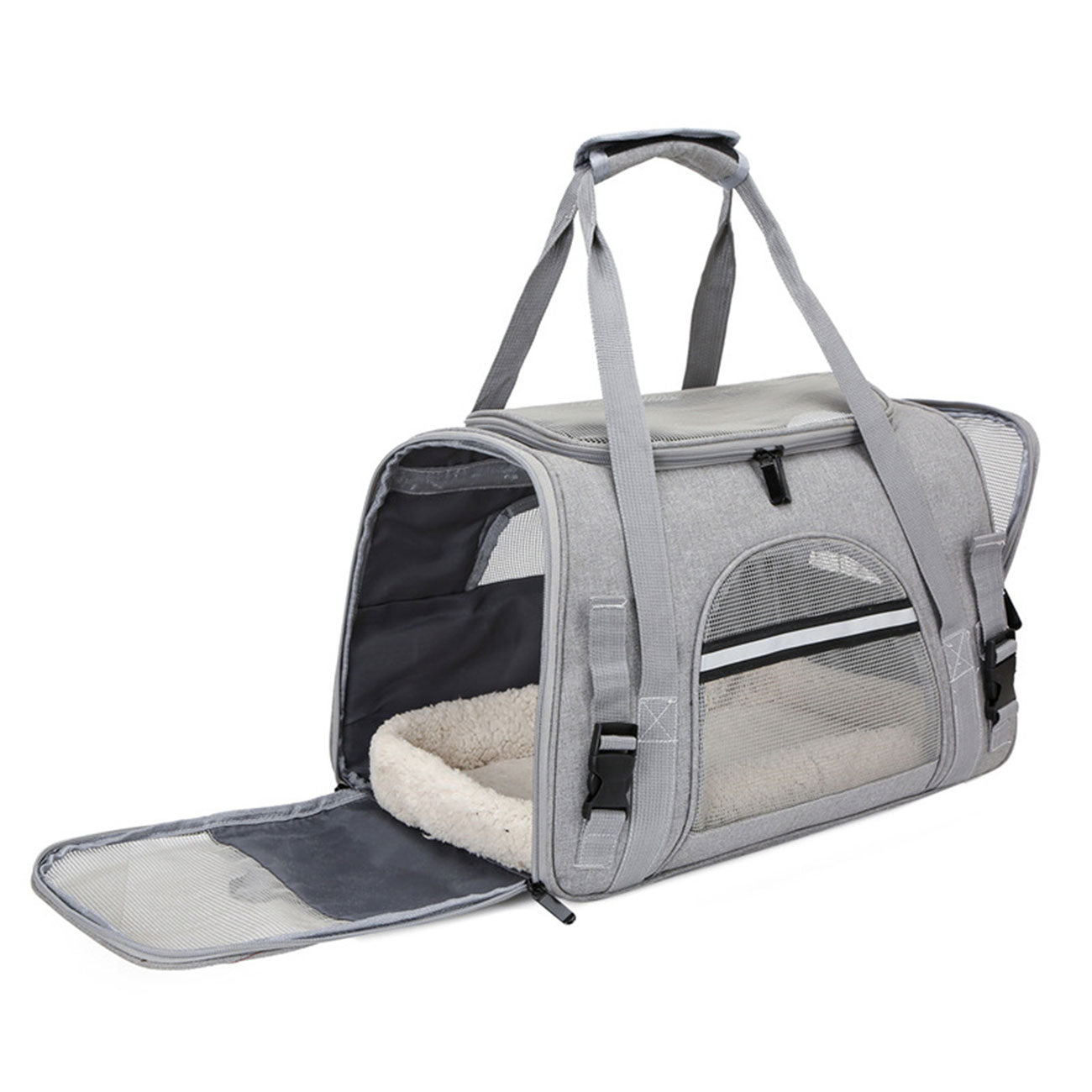 Pet Carrier Bag Travel Bag For Cats And Small Dogs Cozy Bed, Shoulder Strap