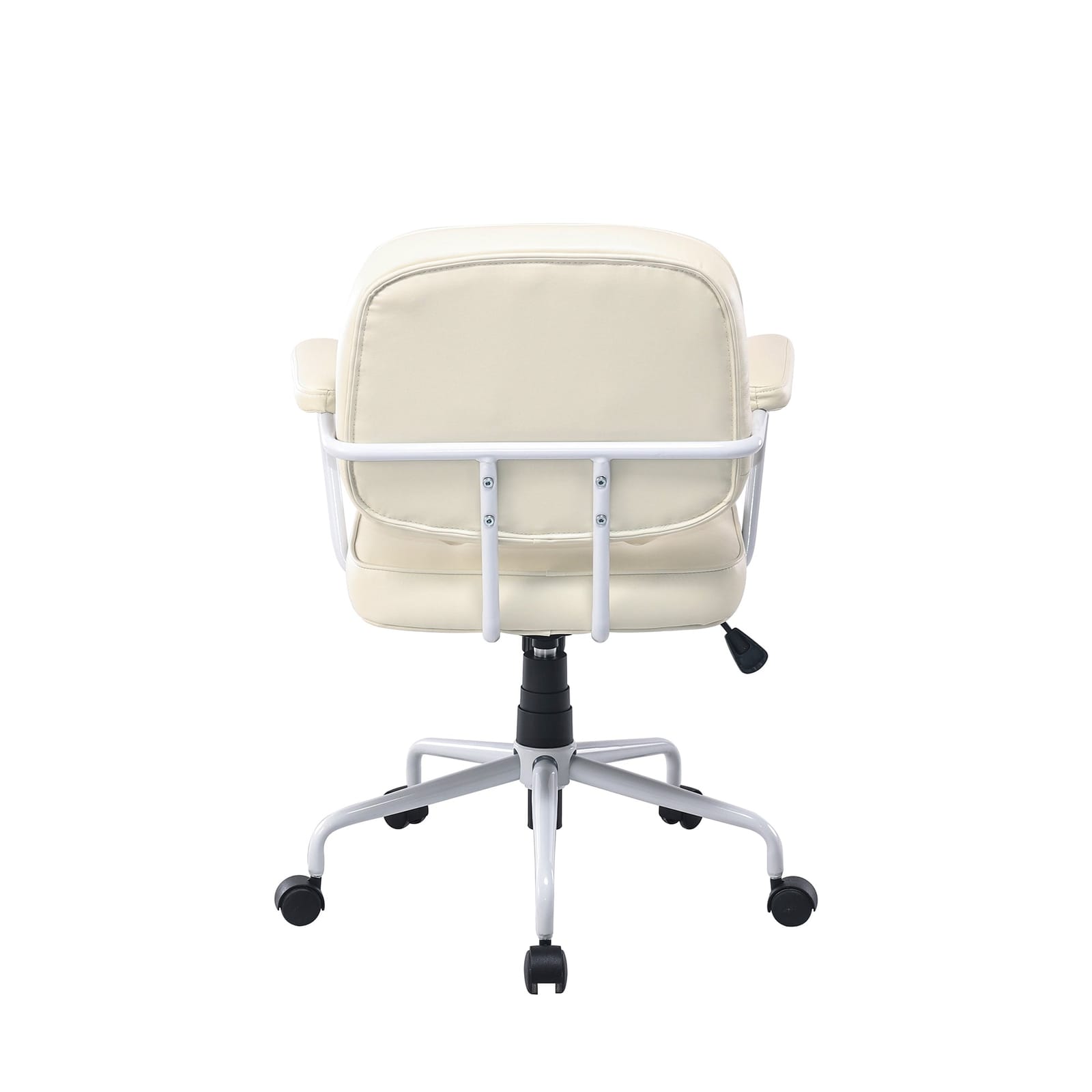Faux Leather Office Chair White single