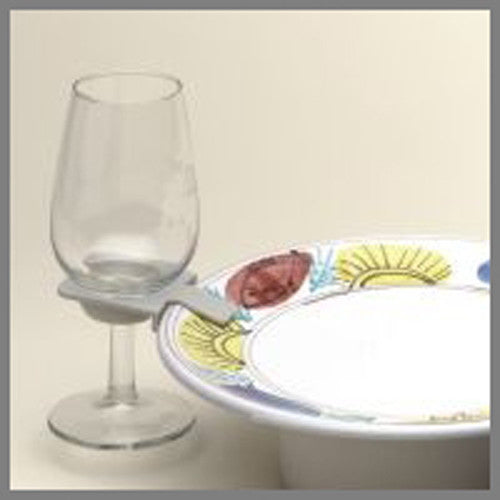 25x Wine Glass Holder Plate Clips - Buffet, BBQ, Picnic, Expo Gift