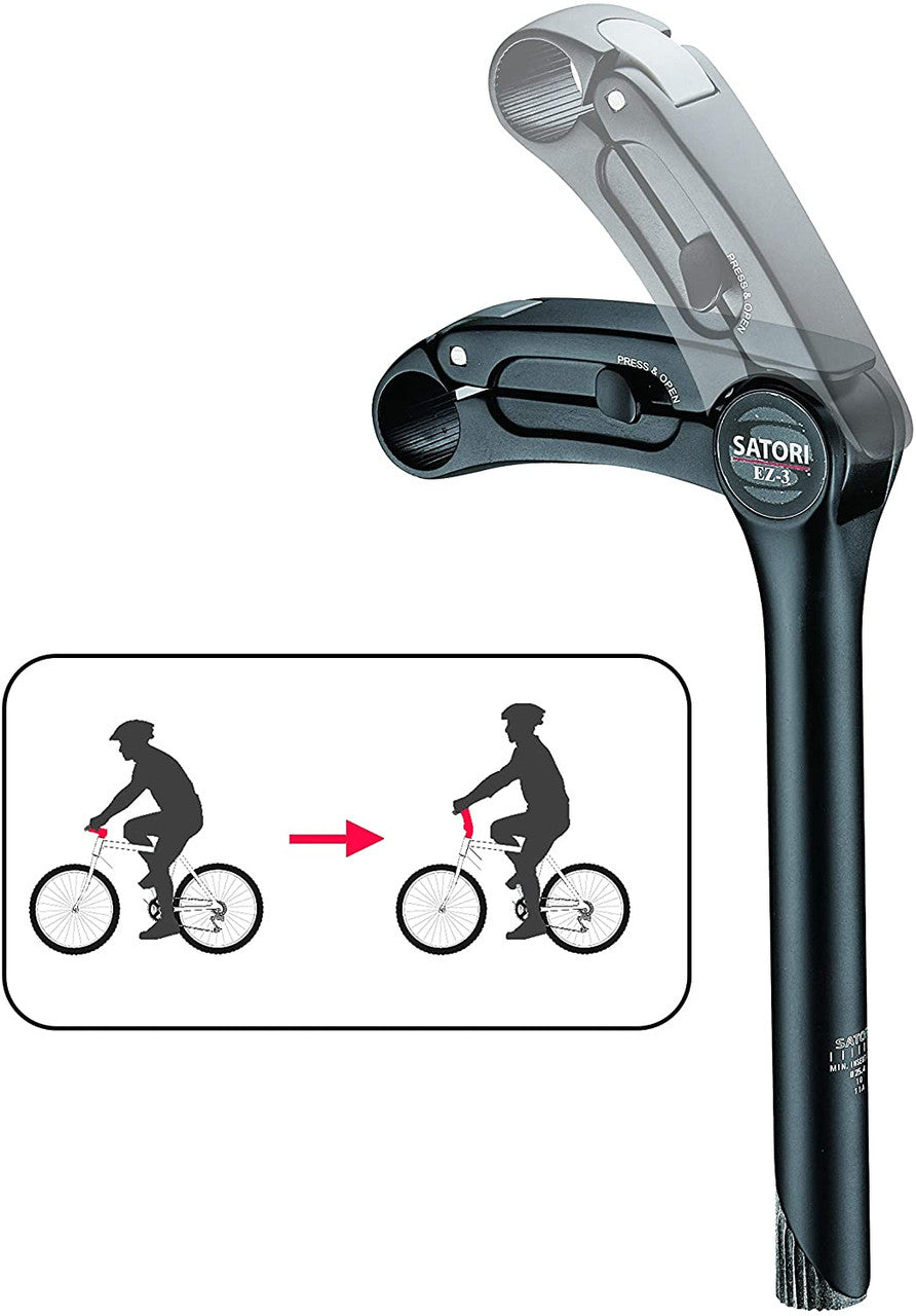 Ez3 Quill Height Adjustable Stem Mtb Mountain Quick Release, Bicycle Parts