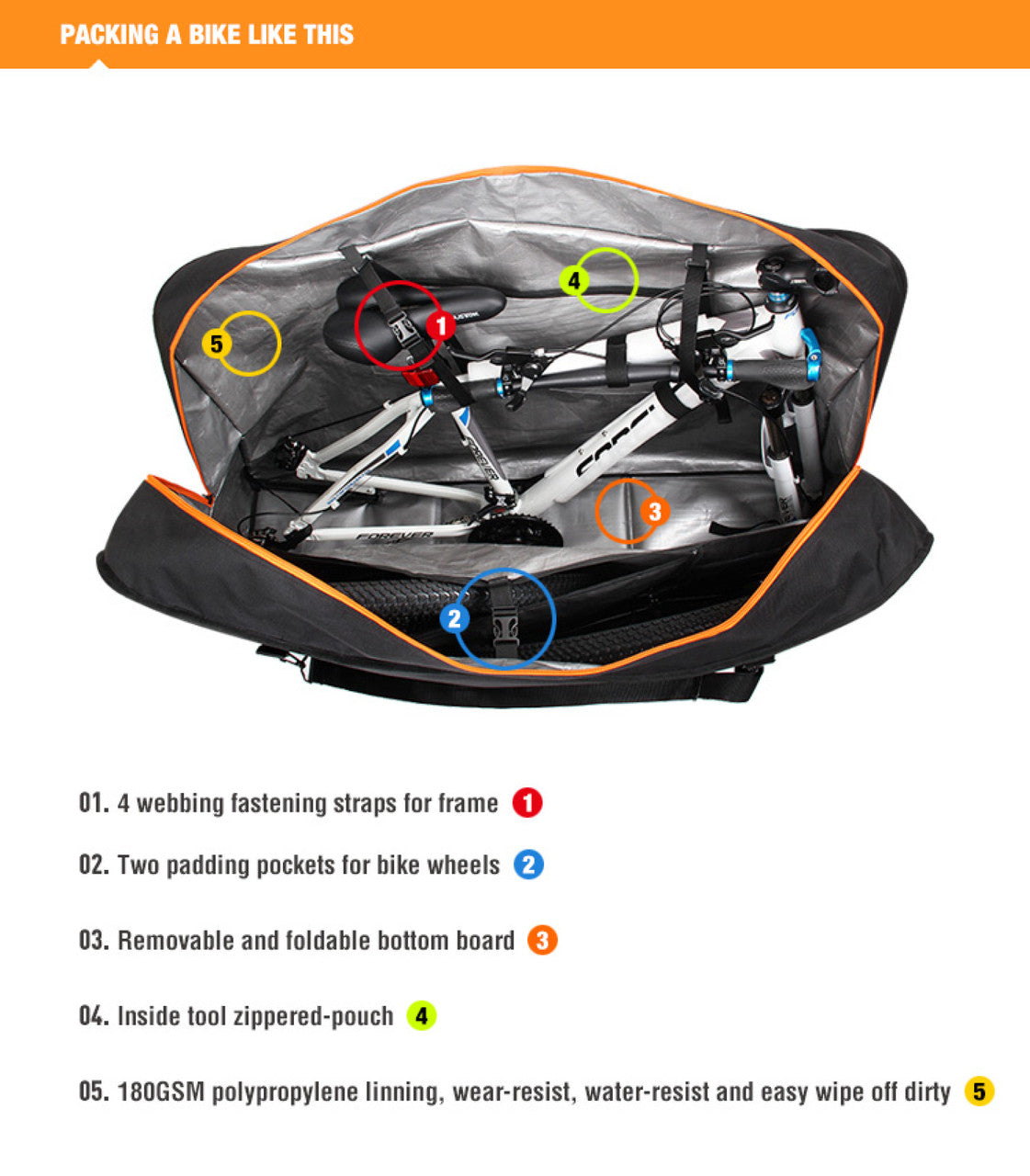 Sportace Bike Plane Portable Soft Shell Travel Case