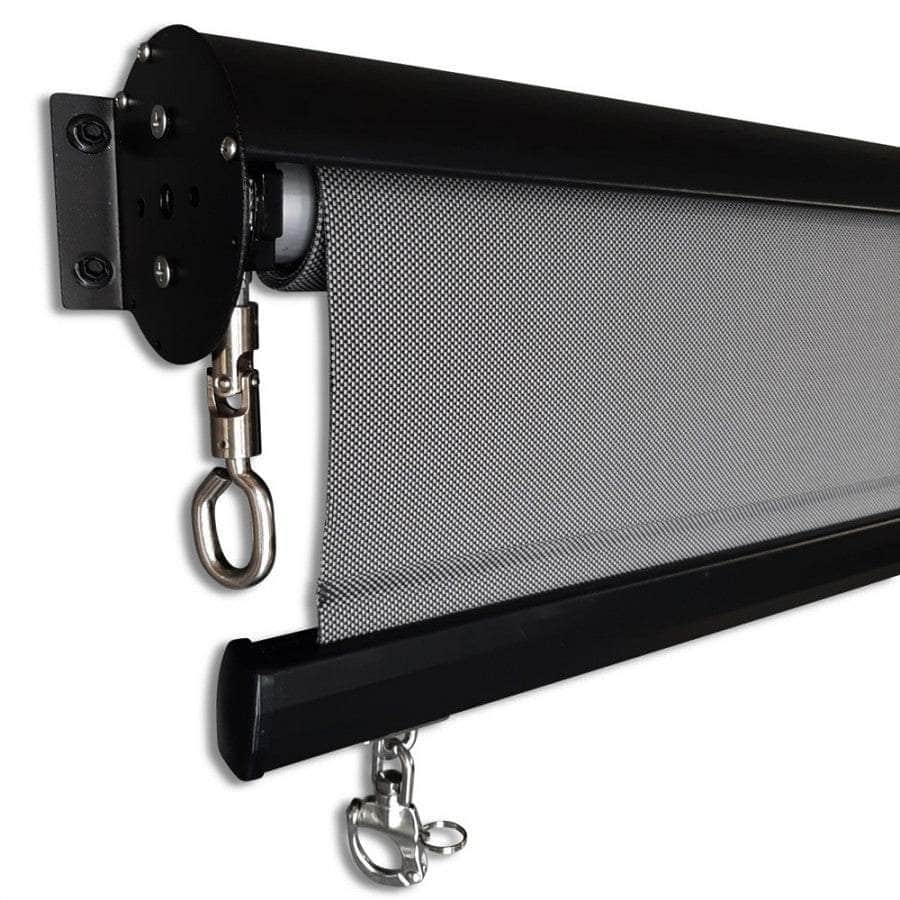 Outdoor Roller Blind Sun Screen Awning, Aluminium Hood