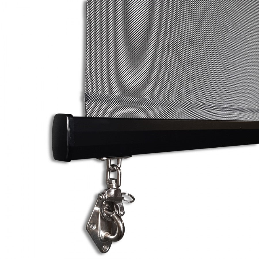 Outdoor Roller Blind Sun Screen Awning With Hood