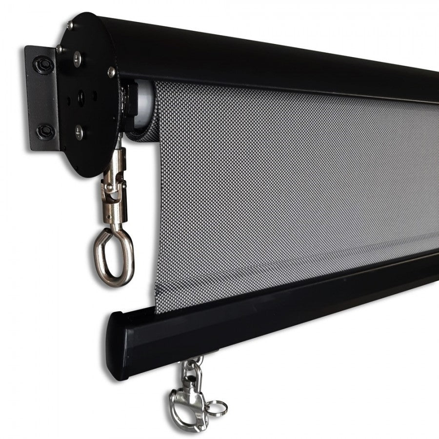 Outdoor Roller Blind Sun Screen Awning With Hood