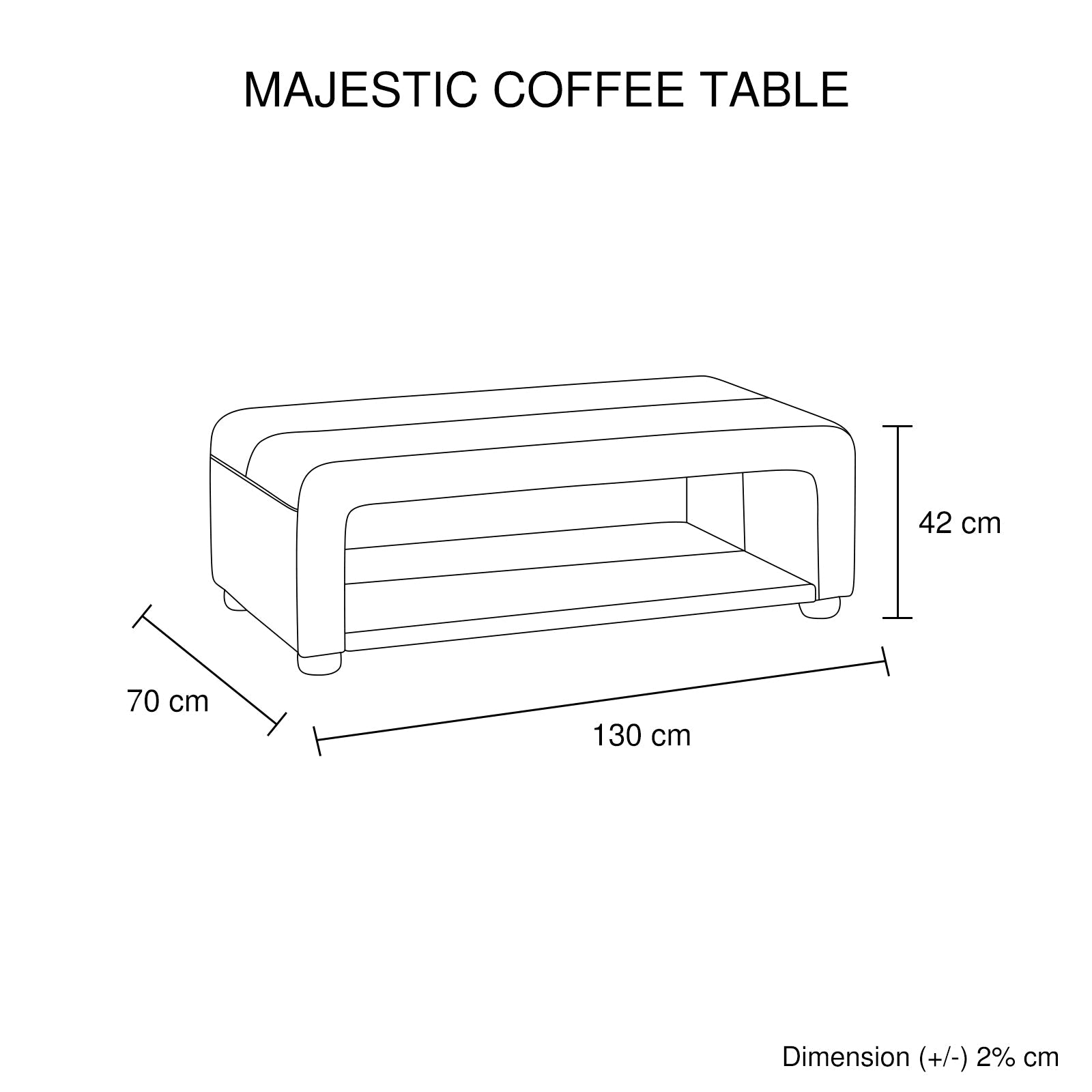 Gaming Chairs - Coffee Table Upholstered PU Leather in Black Colour with open storage