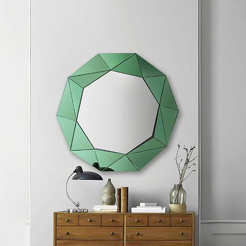 Wall Mirror Silver Mirror Rectangular/Round Shape | Men's Jewellery