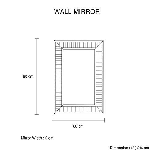 Wall Mirror Silver Mirror Rectangular/Round Shape