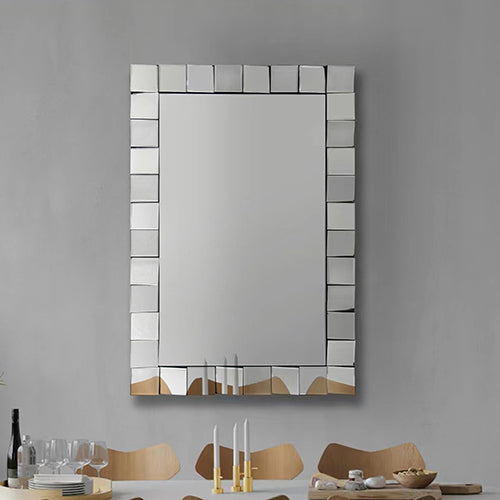 Wall Mirror Silver Mirror Rectangular/Round Shape