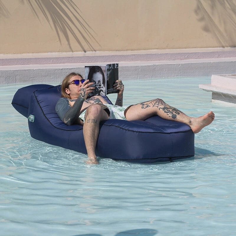 Inflatable Sofa Bed Navy Blue