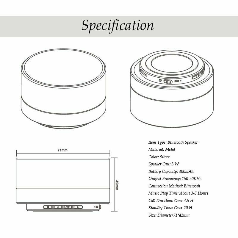 Bluetooth Speakers Portable Wireless Music Stereo Rechargeable, Bluetooth Speakers
