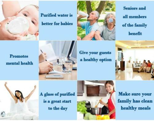 20L Benchtop Water Purifier Maifan Stone with 3 X 8 Stage Fluoride Reduction Filters