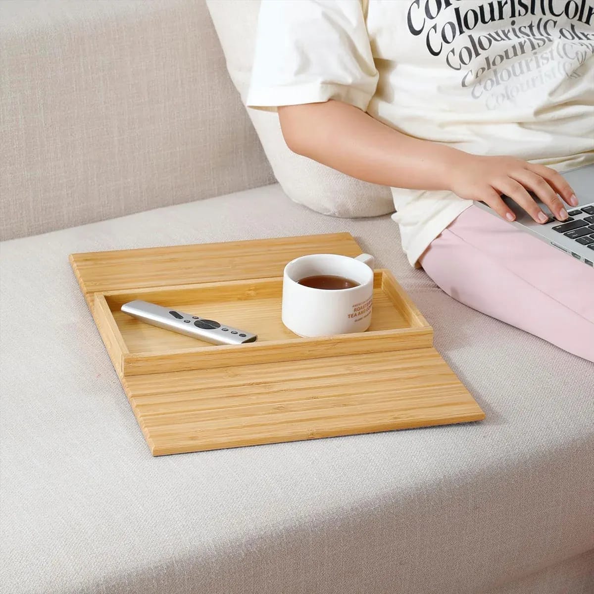Foldable Tray Organizer Natural 45.7x33.5cm