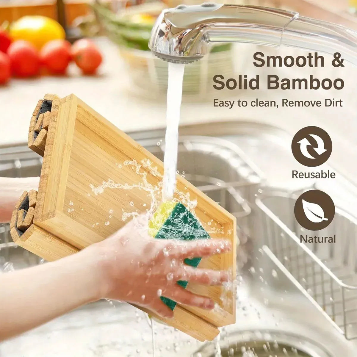 Foldable Tray Organizer Natural 45.7x33.5cm