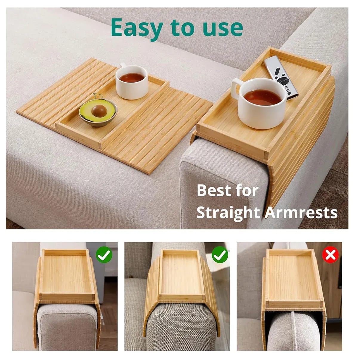 Foldable Tray Organizer Natural 45.7x33.5cm