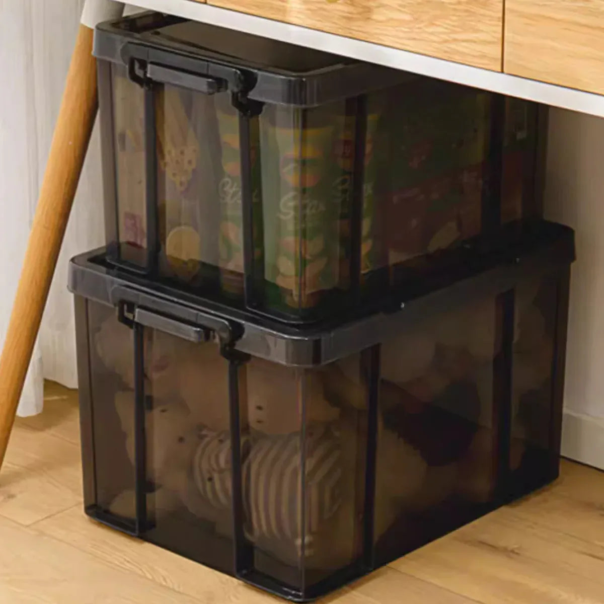 Clear Front Storage Box Stackable 51.5x37.5x31.5cm