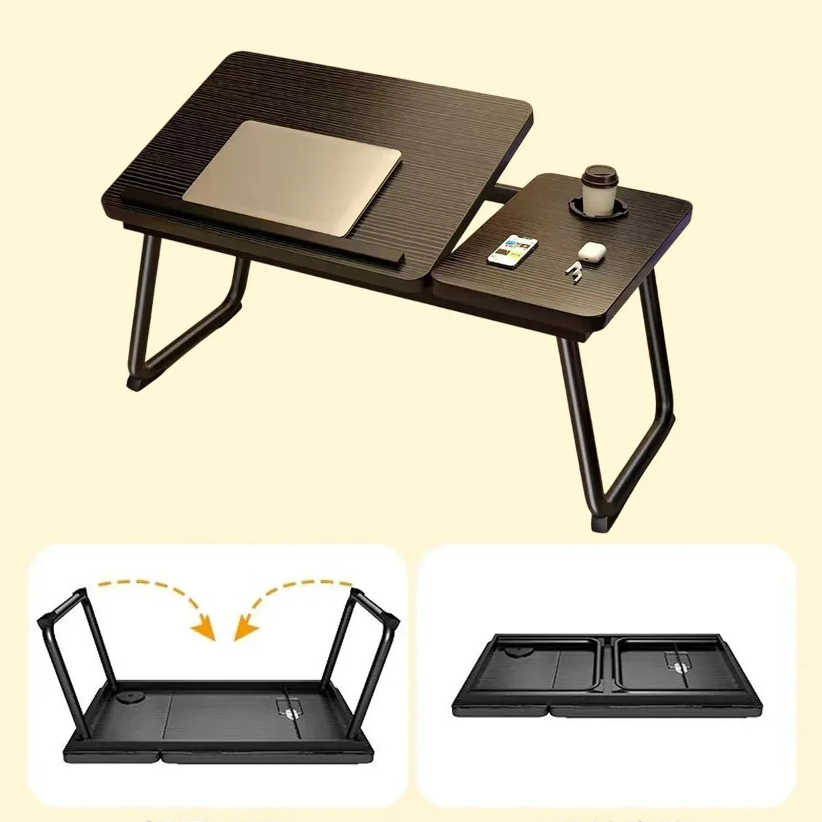Adjustable Bedside Table Black