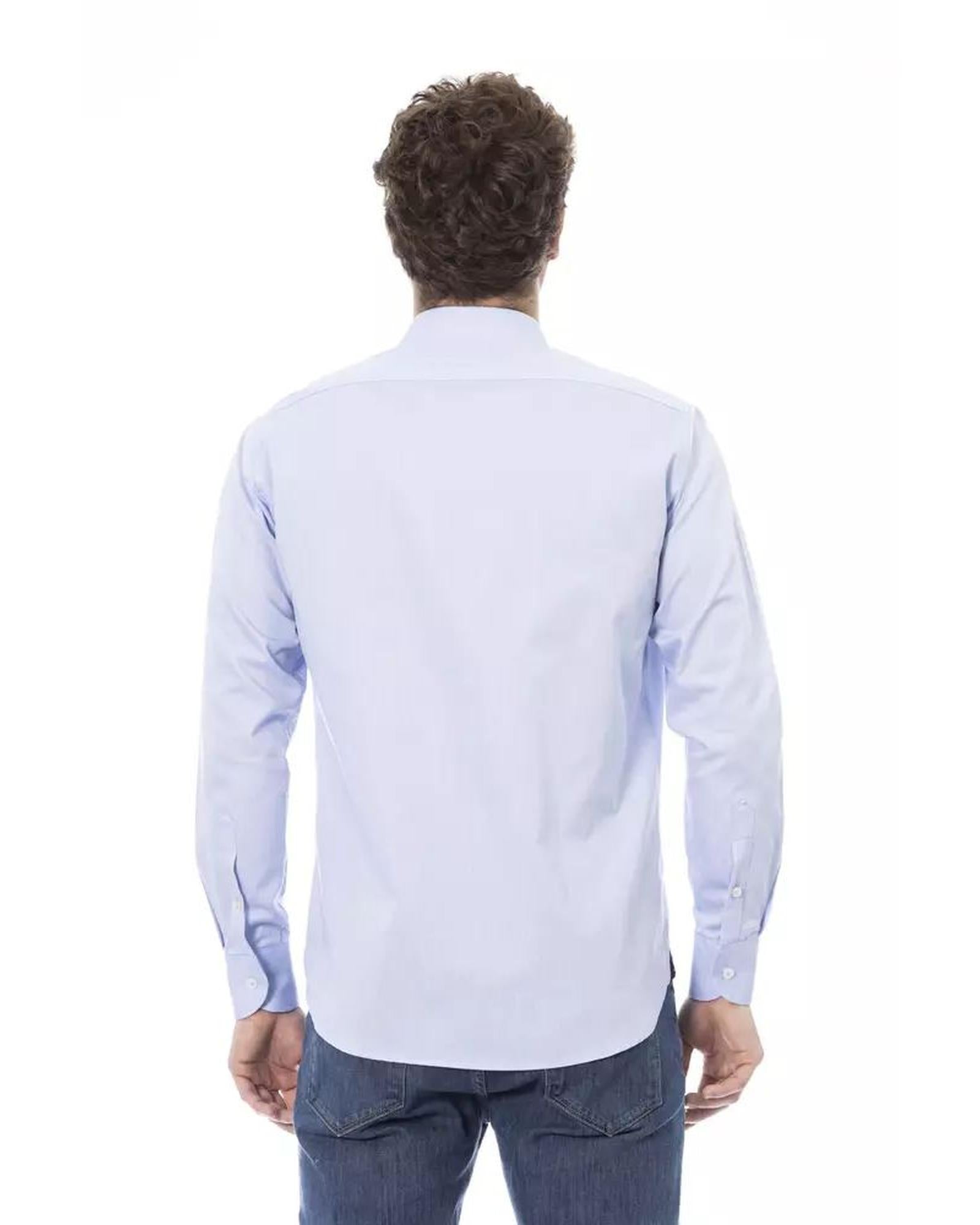 Baldinini Trend Men's Light Blue Cotton Shirt
