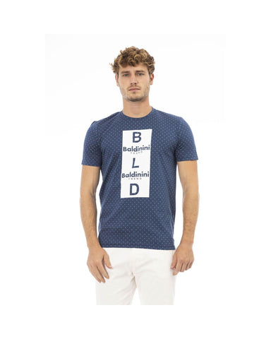 Skyline Sophistication Baldinini Blue/Grey Tee Shirt - L