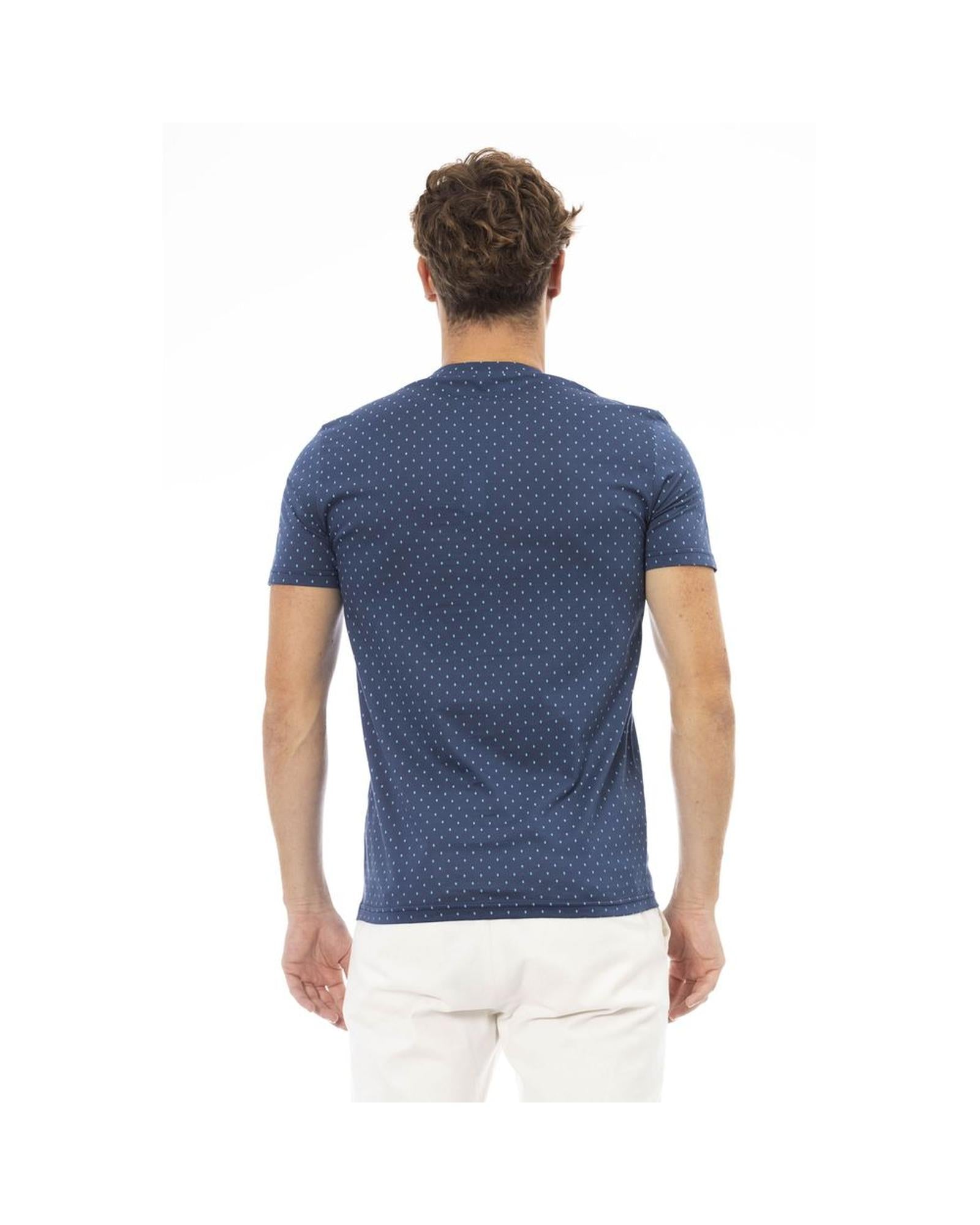 Skyline Sophistication Baldinini Blue/Grey Tee Shirt - L