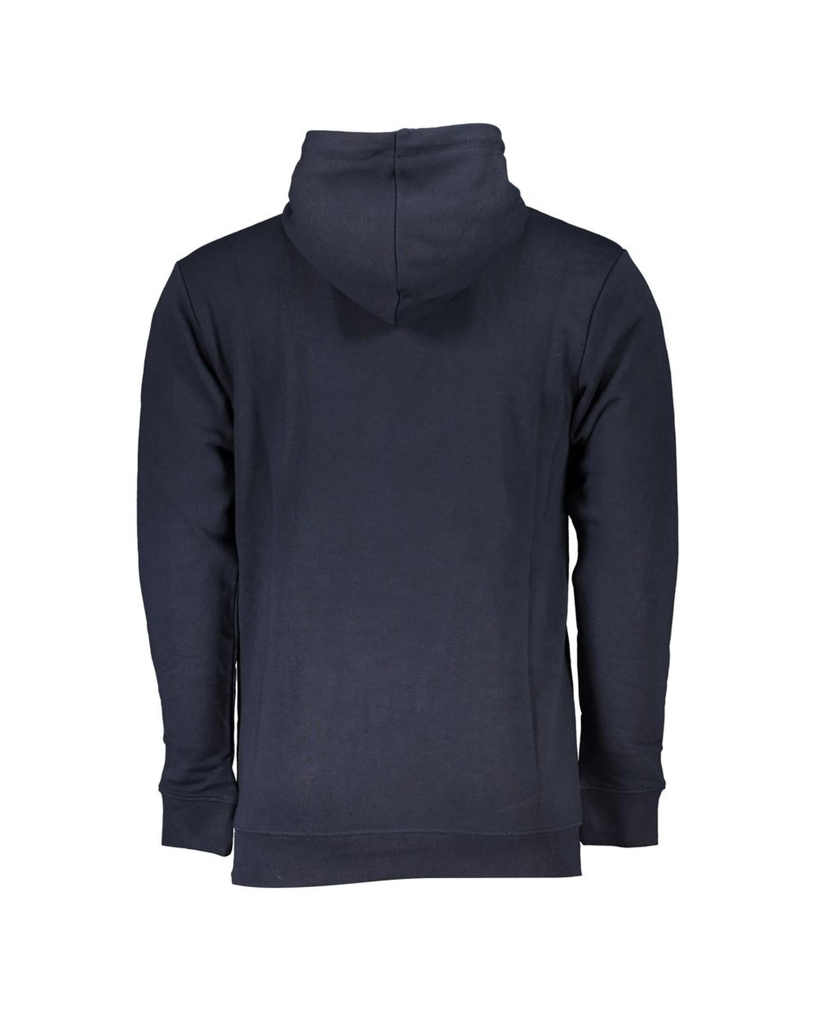 Sleek Black/Blue Cotton Sweater - Cavalli Class