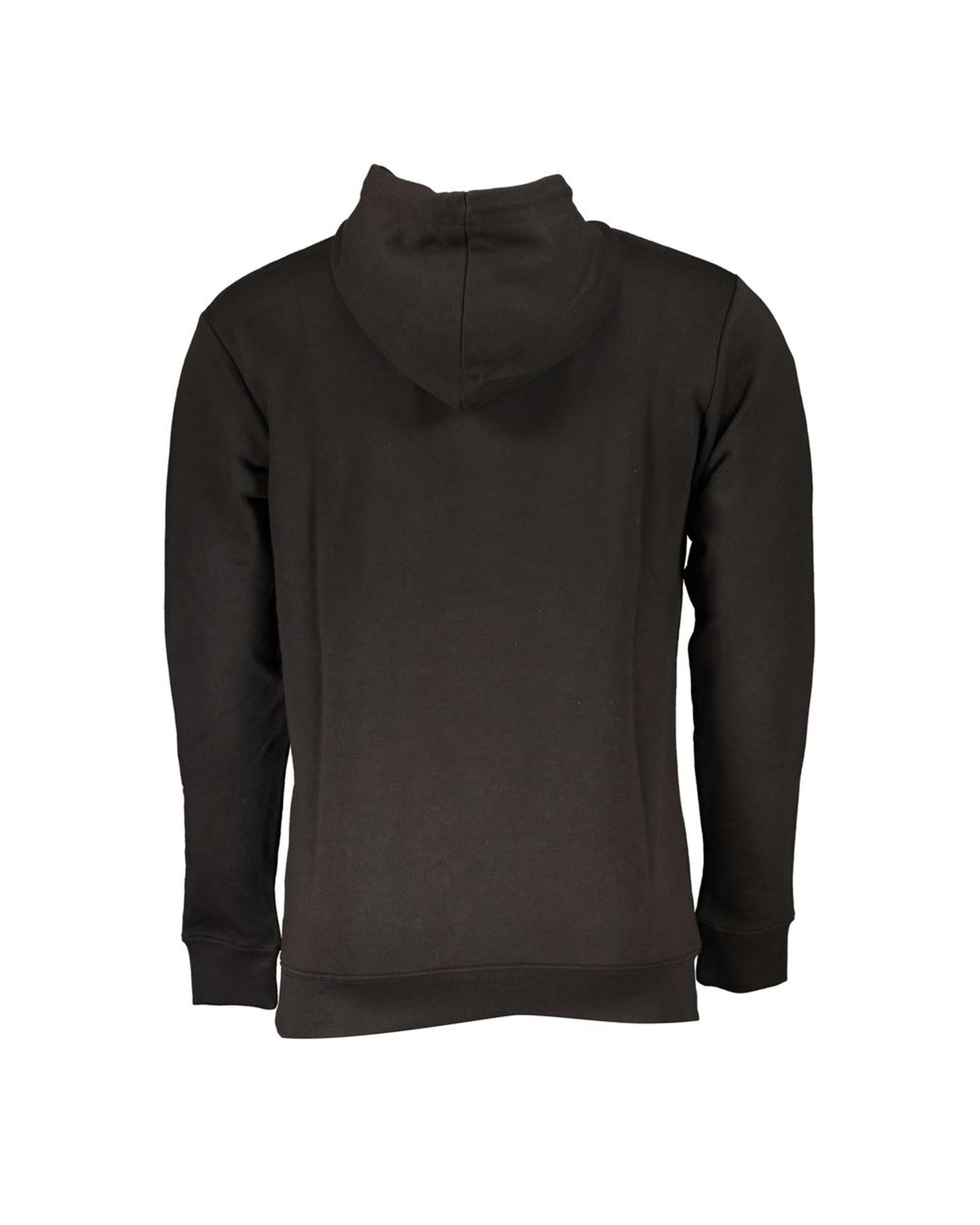 Sleek Black/Blue Cotton Sweater - Cavalli Class