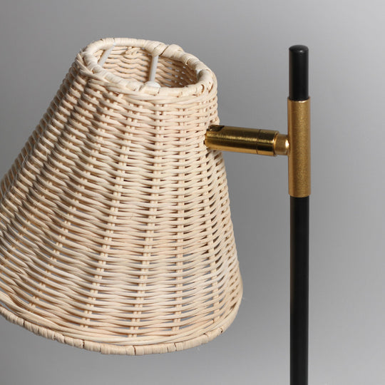 Yvette Rattan Table Lamp - Table Lamps