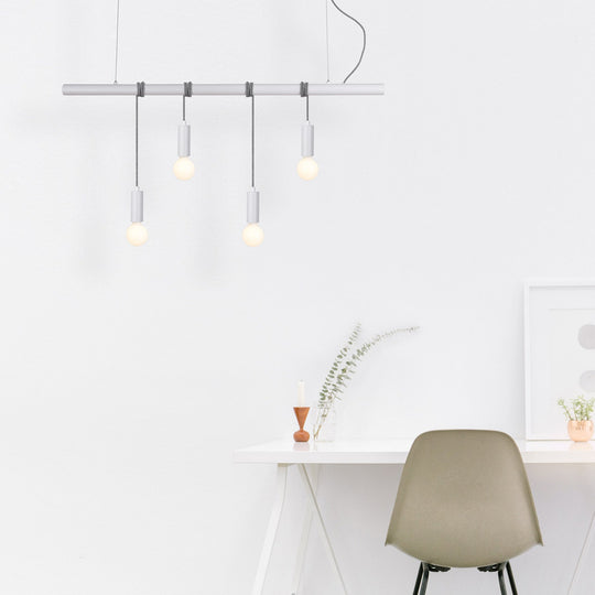 Sleek Bikkel 4-Light Pendant Light - White | Lights