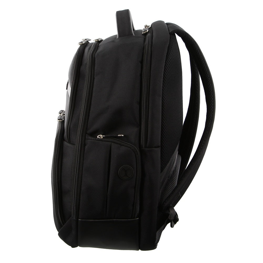 Pierre Cardin 30L Backpack w/ 15" Laptop Sleeve & RFID - Black, fpz
