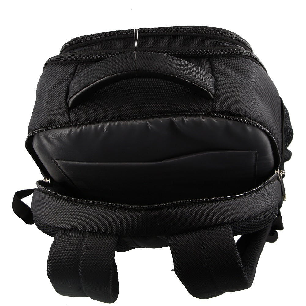 Black colour - Pierre Cardin 30L Backpack w/ 15" Laptop Sleeve & RFID - Black