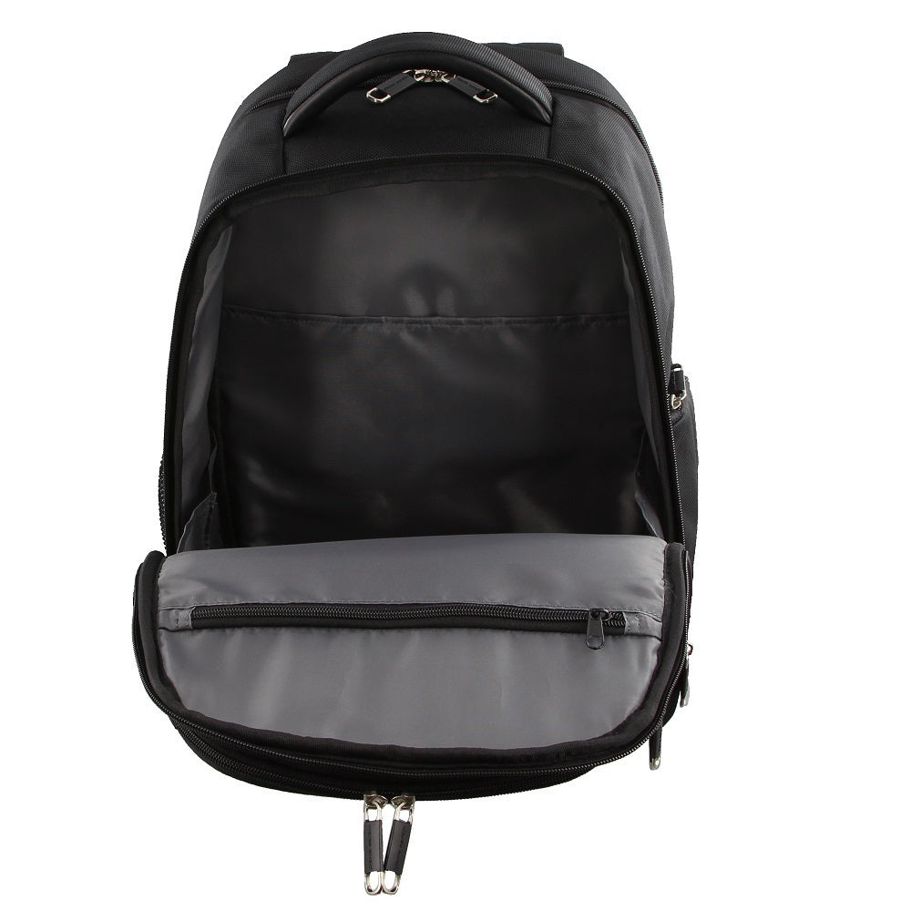 fpz - Pierre Cardin 30L Backpack w/ 15" Laptop Sleeve & RFID - Black