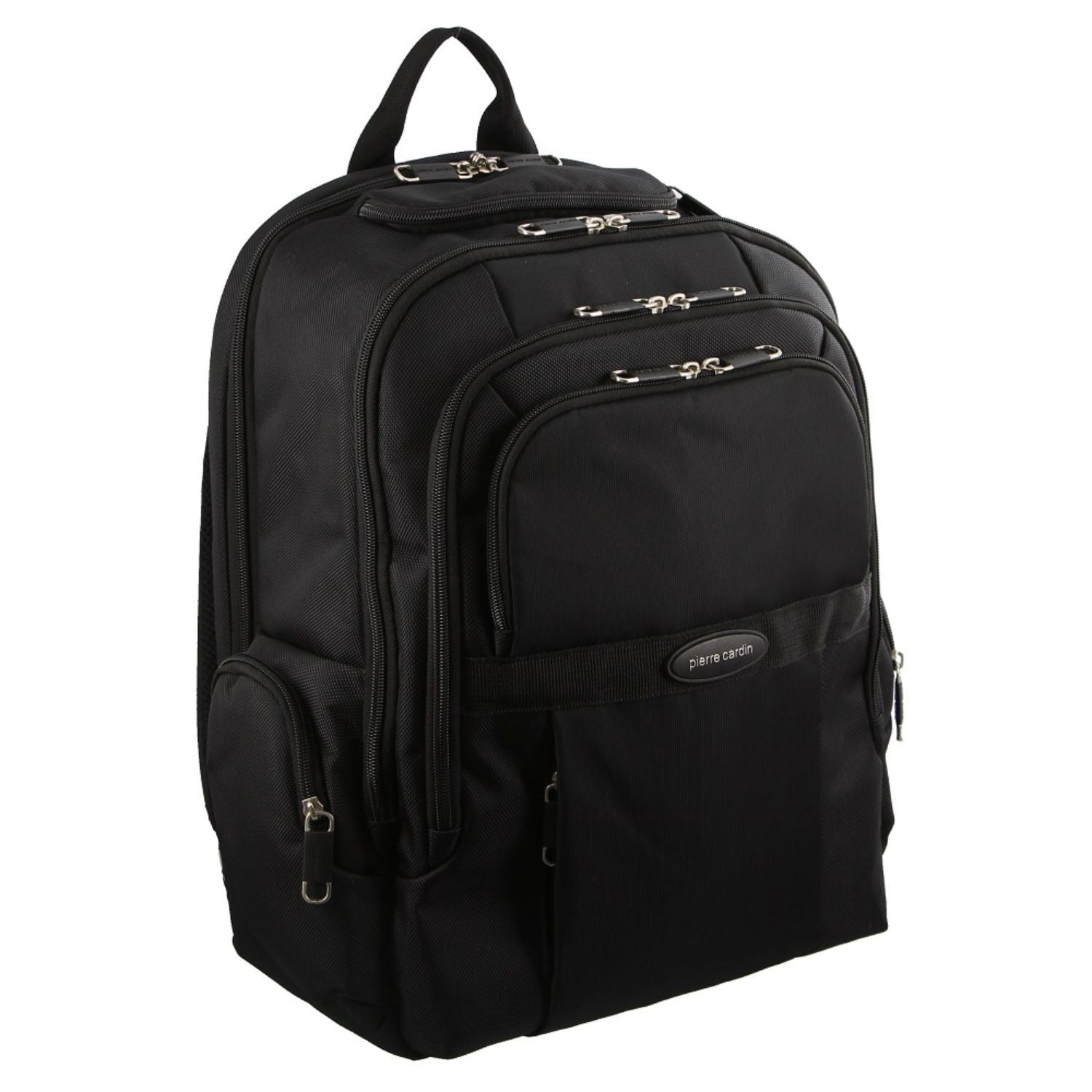 Pierre Cardin 30L Padded Backpack w/ 13" Laptop Sleeve - Black | Men's Accessories