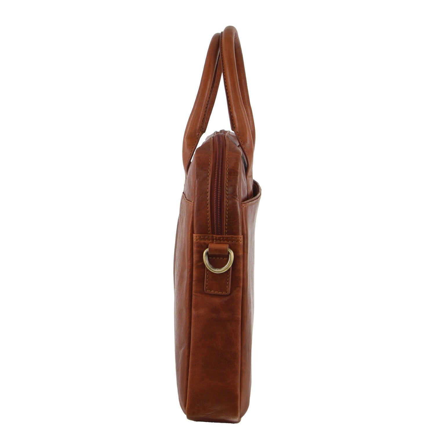 Pierre Cardin Leather Multi-Handle 15" Laptop Computer Bag