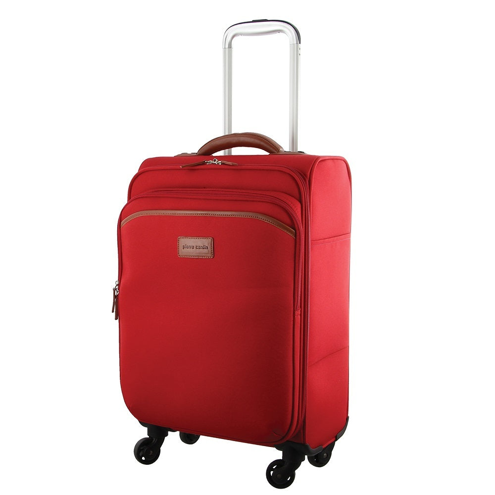 40L Cabin Soft-Shell Suitcase Travel Luggage Bag 4-Wheel Case - Red | Suitcases