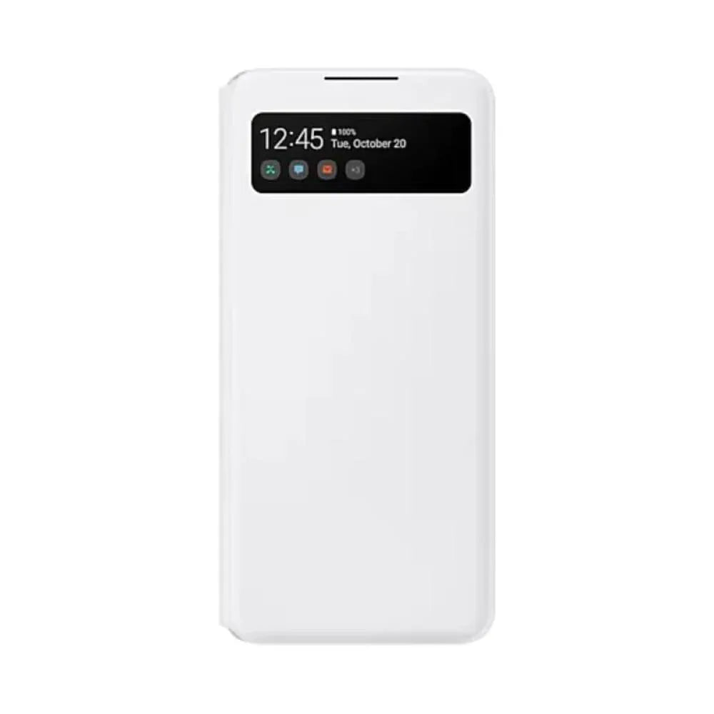 Samsung Galaxy A42 5G S View Wallet Case White | Simpledeals